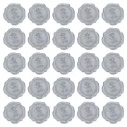 Wax Seal Stickers, 25 Pcs Self Adhesive Rose Sticker, Silver