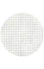 Rug Culture Textured Kids Washable Round Rug Snow White Bubble BUB-WHITE-100X100