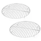 Set Of 2 Baking Stainless Steel Cooling 10½ Inch Round Cooking Racks Steaming