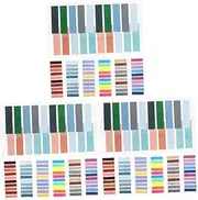 Tofficu 3sets 1600pcs Colored Index Tabs Portable Sticky Page Markers Easy to Use Reading Strips for Home Office School Practical Book Highlighting 1600pcs*3