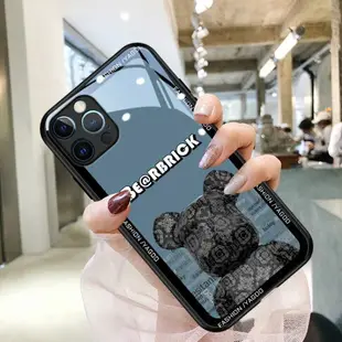 手機殼 2021年新款熊蘋果12手機殼iPhone11保護套12promax奢華x玻璃 「雙11狂歡購」