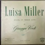 古典黑膠 盒裝 LUISA MILLER OPERA IN THREE ACTS BY GIUSEPPE VERDI