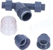 Respicefinem Drip Filter Y Type PVC 20mm Pressure Regulating Irrigation Filter Ideal for Chemical Industry Agricultural Irrigation Aquarium Water Treatment Construction Food