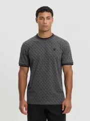 GUESS Men's Eco Black Marshall Active T-Shirt Size: Large, Cotton