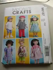 Mccalls doll clothes patterns, 18 Inch Dolls, Uncut. American Girl Doll