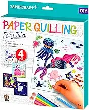 C.S.KIDS PQ02 C.S DIY Arts & Crafts Gifts – Fairy Tales| 3D Quilling Design Kits for Kids, Make Art (Paper Strips & Tools Included)