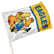 West Coast Eagles AFL Retro Mascot Design GAME DAY Pole Flag Banner