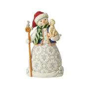 Jim Shore Heartwood Creek - Snowman With Cat