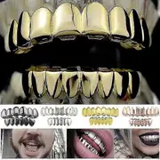 Upper/lower Or Set New Hip Hop Teeth Grillz Set Dental Grills Jewelry 1pcs Gold lower teeth