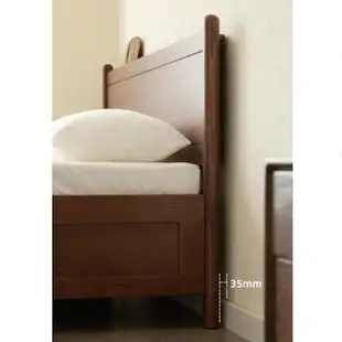 【橙家居·家具】聖羅莎系列胡桃色1.5米掀床床架 SLS-A1017(售完採預購 木掀床 床架 掀床 置物 收納床底)