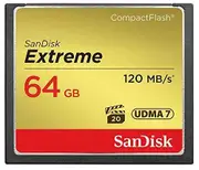 SanDisk 64GB Extreme CF CompactFlash Memory Card - 120MB/s