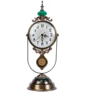 Vintage Mantle Clock with Pendulum,Digital Anniversary Clock,Antique Clocks for