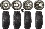 MetalFX Hitman Beadlock 15" Wheels Br 37" RC500S Sticky Tires Can-Am Maverick X3