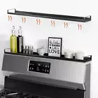 4X Strong Magnetic Shelf for Stove Top, 30" Adjustable Oven Shelf Spice Rack