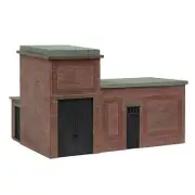 Bachmann 44-0181B Lineside Brick Substation Black OO Gauge
