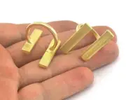 Adjustable Ring Raw brass (18mm 7.5US inner size) 3599