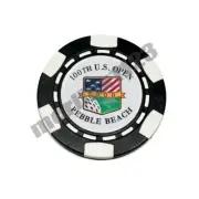 2000 100th US Open Pebble Beach - Dia-magnetic Clay Poker Chip Golf Ball Marker