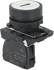 KLVN 1Pcs XB5 AA31 Restart Power Start Stop Momentary Push Button Switch Normally Open NO NC Red Green Yellow 22mm ZB5(XB5-BA3341,1NO1NC)