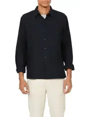 [Van Heusen] Never Tuck Washed Dobby Shirt in Black
