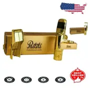 Lightweight Gold Plated Alto Saxophone Mouthpiece - Instructor Approved Quality