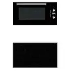 900mm DiLusso Black Ceramic Cooktop Electric Oven Concealed Rangehood Packages