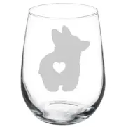 Corgi Butt Stemmed / Stemless Wine Glass