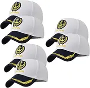 [SHERCHPRY] 3sets Sailor Hat for Beach Vacation Fashionable Captain Hat Sunshade for Outdoor Activities 2pcs*3