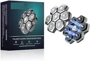 Compatible with Kensen S18 5 in 1 Replacement Razor Heads - Magnetic Floating Heads 7D Washable Shaving System Beard Trimmer Blade Set