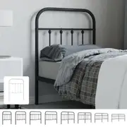 Headboard Bed Header Slatted Platform Frame Base Easy Assembly Metal vidaXL