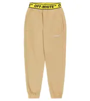 [Off-White Kids] Off-White Kids Logo cotton sweatpants Y 8 beige