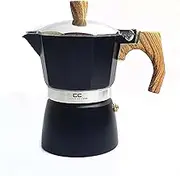 Coffee Culture Stovetop Coffee Maker, 3 Cup Size, Black