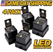 (4 Pack) Relay fits Scag 483013 w/ DIODE - Weather Proof & LED Indicator Upgrade