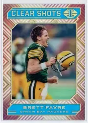 2020 Panini Illusions Brett Favre Light Blue Clear Shot Parallel #173/299 Packer
