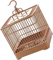 SEWOART 1 Set Bird Cage with Base Tray Hanging Hook Standing Pole Budgie Lovebird Accessory for Easy Cleaning Space