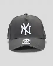 [Forty Seven] Forty Seven Men's New York Yankees 47 Mvp Dt Snapback Cap in Charcoal One Size Charcoal