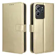 For Oukitel C32 Wallet Phone Case Crazy Horse Texture Stand Shockproof PU Leather Cover