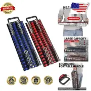 Large Capacity Socket Rack with 160 Clips - Steel Tray for Easy Organization