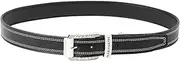 PEARLY GATES(パーリーゲイツ) Parly Gates 053-5182201 Unisex Leather Belt (Stretch, W Stitching) / Golf Leather