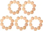 OATIPHO 50pcs Wooden Ball Hole Plug Door Hole Plug Wood Woodworking Hole Plugs Wooden Button Plugs Decorative Screw Hole Plugs Wood Hole Plugs Furniture Wood Screw Lotus Tree