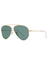 Ray-ban Reverse Aviator-style Sunglasses - Gold ONE SIZE