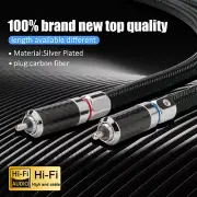 Pair Silver Plated RCA to XLR Male Female Signal Cable OFC Copper Audio Cable