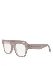 Celine 3 Dots Hd Geometric Eyeglasses, 52mm