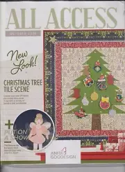 Anita Goodesign All Access October 2019 Book & CD NEW Christmas Tree Tile Scene