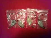 4 6oz. Catfish Drum Bottom Surf Flat No Roll Circle Hook Sinker Rigs