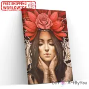 Paint By Numbers Kit Woman Abstract Acrylic Oil Adult Kids DIY Beginner Framed