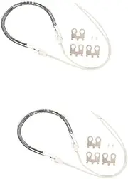 [VILLFUL] 2pcs Replacement Halogen Heating Tube 1000w Turbo Oven Bulb for Direct Installation Bright Visual Experience