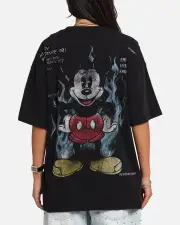 [AMERICAN THRIFT] American Thrift Disney Mickey Prototype 001 T-shirt Black - Size XL XL Black