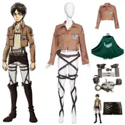 Adult Attack on Titan Costume Set Jacket Cape Harness Belt Shingeki No Kyojin Cosplay