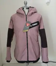 NWT WOMEN'S ADIDAS Terrex Techrock Stretch PrimaLoft Hooded Jacket Coat SZ M, L
