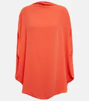 [MM6 Maison Margiela] MM6 Maison Margiela Draped satin top AU 10 red